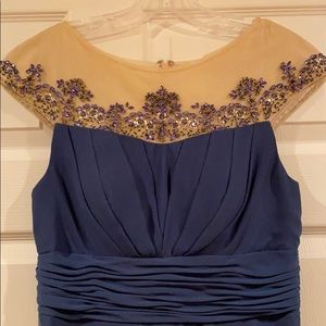 Blue formal gown